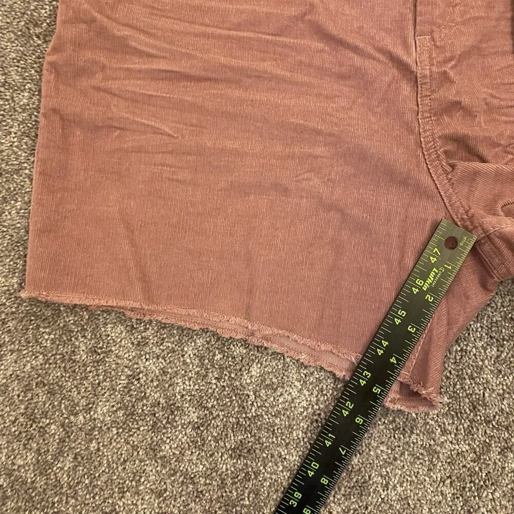 GAP Women's Corduroy Shorts 4 in Raw Edge Hem Cut Off Rose Size 16 - NWT $49.95